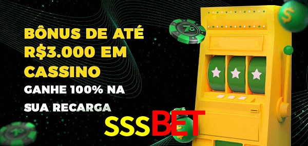 sssbet melhor bônus de depósito