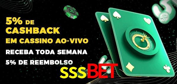 Promoções do cassino ao Vivo sssbet